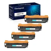 4PK CE411A Cyan Toner Cartridge For HP LaserJet Pro 400 color MFP M475dn M451nw