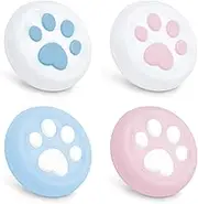 GeekShare Cat Paw PS4 Controller Thumb Grips, Thumbsticks Cover Set Compatible with Switch Pro Controller (Pink Blue)