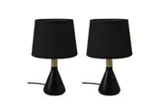 Sherwood Set of 2 Preston Table Lamp Black