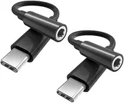 SWOOMEY 2PCS Type C Earphone Cable for Phone and Tablet Audio Converter Supports Output Compact and Portable Design for and Outing