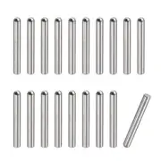2.8x20mm Dowel Pins, 20pcs Round Head Flat Chamfered End Dowel Pin
