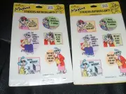 Vintage HALLMARK MAXINE STICKERS 8-sheets NEW & SEALED 2 PACKS RARE HTF