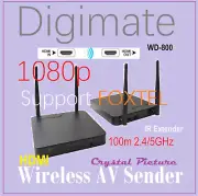 2.4/5GHz AV Sender 1080P Wireless HDMI Extender Transmitter/ Receiver For Foxtel