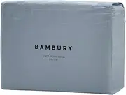 Bambury Temple Organic Cotton Sheet Set, Steel Blue, King Single