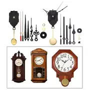 Pendulum Clock Movement Replacement Long Shaft Making with Hands & Pendulum