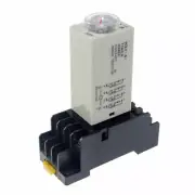 H3Y-4 Timer Time Delay Relay 1S-60Minutes DC12 24V AC24 110 220V With Base DPDT