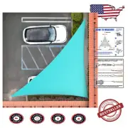 Durable 200GSM Turquoise Triangle Sun Shade Sail - Custom Sizes Available