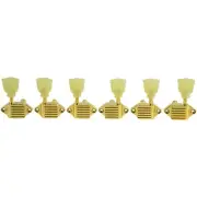 Kluson 3+3 Vintage Series Waffleback Tuners KVDW-3-G Gold Keystone Pearl