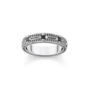 Buy Band ring with black zirconia by Thomas Sabo online - THOMAS SABO Australia