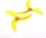 5X4.3X3 3-Blade Propeller, for RC FPV Racing Freestyle 5inch Drones Replacement Propellers(6Pairs Yellow)