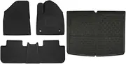 Floor Mats Compatible with MG4 EV 2023-Present Trunk Mat RHD Foot Pad Boot Liner Tray Cargo Liner Carpet Kit(4pcs RHD)