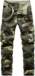 [Haitpant] Men Cargo Pants Casual Camo Baggy Trousers Joggers Streetwear Cotton Multi-Pocket Military Pants