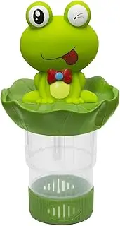 Chlorine Tablet Floater - Pools Chlorinator Holder, 29cm Frog Floating Dispenser - Adjustable Frogs Floatings Chlorinators Holders, 3-Inch Tab Capacity for SPA & Swimming Pool Water Testing & Cleaning