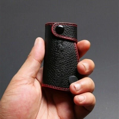 PU Leather car key cover case key chain wallet holder for Mercedes Benz W204 New