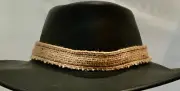 woman ladies girls man hat band Australian made for all hats natural