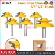 45 Degree Lock Miter Router Bit 1/4'' 1/2'' Shank Cutting Diameter Cutter Tools