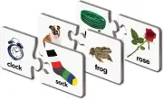 Match It! Rhyme 2 Piece Word Rhyming Jigsaw Puzzles Flash Cards (118542)