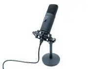 Precision Audio USB Microphone Podcast Recording Studio Stand Volume Control USBMIC2