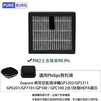 在飛比找momo購物網優惠-【PUREBURG】適用Philips飛利浦車用空氣清淨機G