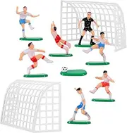 Soccer Cake Topper Decorations Soccer Ball Cupcake Topper Soccer Player figure for Soccer Birthday Party Sport Party Football Theme Party Supplies for Men Boy