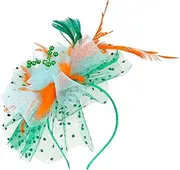 [COLLBATH] Fascinator Headband for Women Tea Party Hat Elegant Wedding Headpiece Versatile Clip Headband Design for Banquets Anniversaries Cosplay