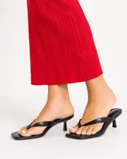 [Ava And Ever] Ava And Ever Women's Alora Kitten Heel Shoes in Black Size 2 2 Black