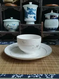 在飛比找Yahoo!奇摩拍賣優惠-日本回流蝴蝶夫人經典款茶杯套組浮雕工藝