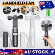 Handheld Fan Small Portable Fan USB Rechargeable Mini Pocket Fan Desk Fan AU