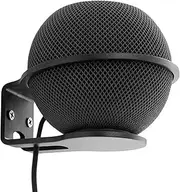 Wall Mount for HomePod Mini Speaker, Speaker Wall Mount Bracket, Sturdy Aluminum Alloy Metal Mount with Screws (Black)