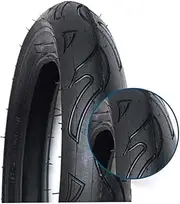 Bicycle Tires, 12 1/2x2 1/4 Inner and Outer Tires, 12-inch Folding Bicycle High-Elastic Rubber Wear-Resistant Tires, Stroller Tire Accessories
