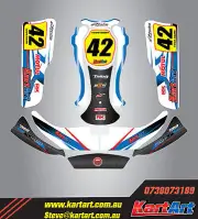 CRG 06 full custom KART ART sticker kit STORM STYLE / graphics / decals