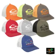 NEW DRAKE PERFORMANCE FISHING DPF LOGO STRETCH FIT BALL CAP FLEX FITTED HAT