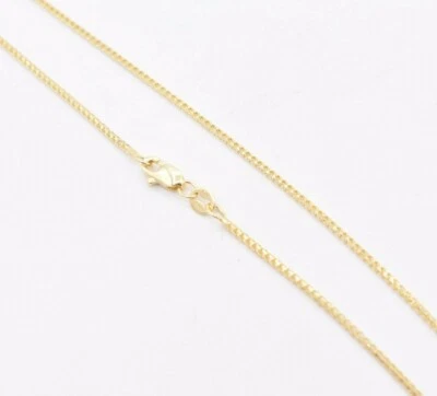 1.1mm Shiny Franco Anklet Real 10K Yellow Gold 10"