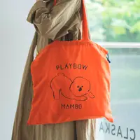 在飛比找誠品線上優惠-日本 MAMBO 比熊犬 Playbow 尼龍防潑水束口肩背