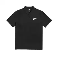 在飛比找Yahoo奇摩購物中心優惠-Nike 短袖 NSW 男款 黑 有領 Polo衫 刺繡 小