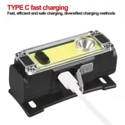 Headlight USB Rechargeable Headlamp Super Bright Torch For Outdoor Cam HF