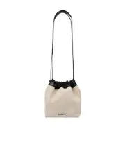 Jil Sander Dumpling Drawstring Bucket Bag One size Nude