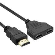 HDMI Splitter Adapter Converter 1 In 2 Out Multi Display Duplicator Amplifier Full HD 1080p