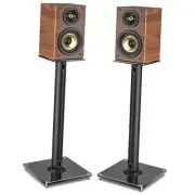 Upgraded 45° Swivel Speaker Stands Pair for Surround Sound, Heavy Duty Black