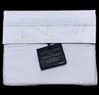 NEW Ralph Lauren King Flat Sheet Percale Sky Blue Organic Cotton