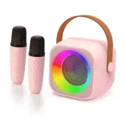 Karaoke Machine for Kids, Kids Portable Bluetooth Karaoke with 2 Wireless