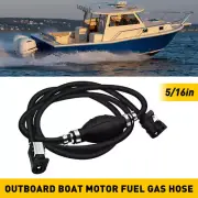 5/16" Fuel Gas Hose Line Assembly with Primer Bulb Marine Outboard Boat Motor ED