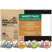 San Francisco Bay Compostable Coffee Pods - Variety Pack Medium Roast 40 Ct K...