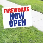 Firework Now Open Advertising Explosive Pyrotechnic Here Coroplast Yard Sign