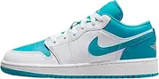 [Nike] Air Jordan 1 Low Grade School White/Celestial Gold-Aquatone 553560-174 6Y