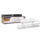 I-Hook Silver 33cm Wall Hanging Spice Rack Stainless Steel Organiser Storage