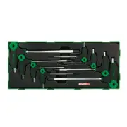 Toptul 8pc Two Way Hex Key L-Key Wrench Set - Metric (Modular Insert Tray System