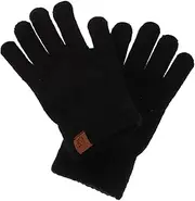 [TOVINANNA] 1 Pair Winter Knit Touch Screen Gloves for Men Women Black Thermal Gloves with Windproof Protection for Outdoor Sports for Cycling Studying User Friendly Design