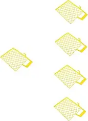 TEHAUX 5pcs Plastic Paint Pad Durable Mesh Screen Paint Tray Filter Divider for Smooth Application Easy to Clean for DIY and Professional Use