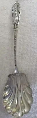 Washington DC skyline Sterling Silver Souvenir teaspoon sugar berry spoon shell